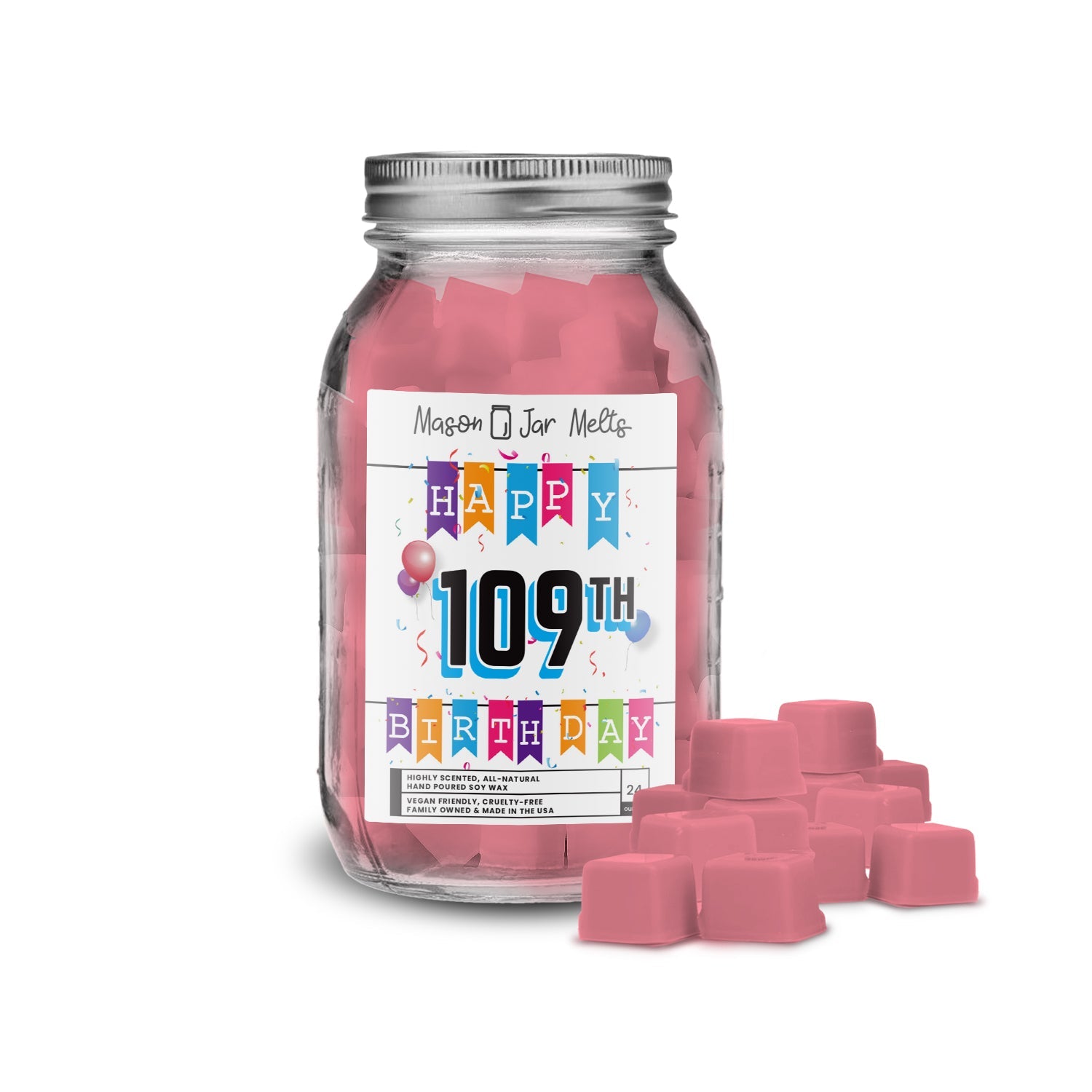Happy 109th Birthday Mason Jar  Melts