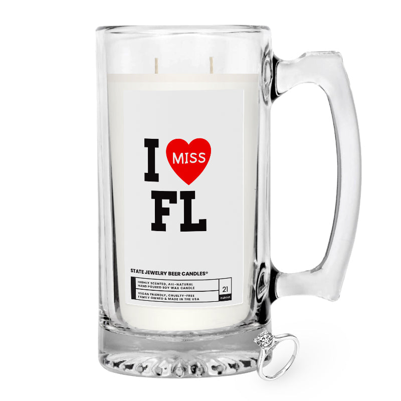 I miss FL State Jewelry Beer Candles