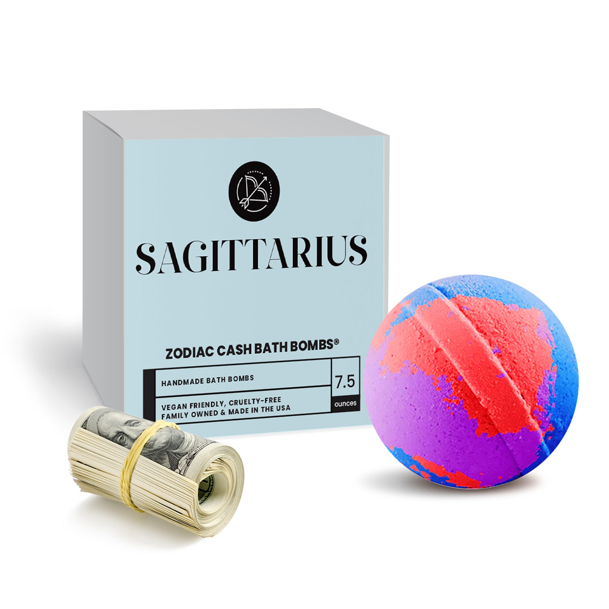 Sagittarius Zodiac Cash Bath Bomb