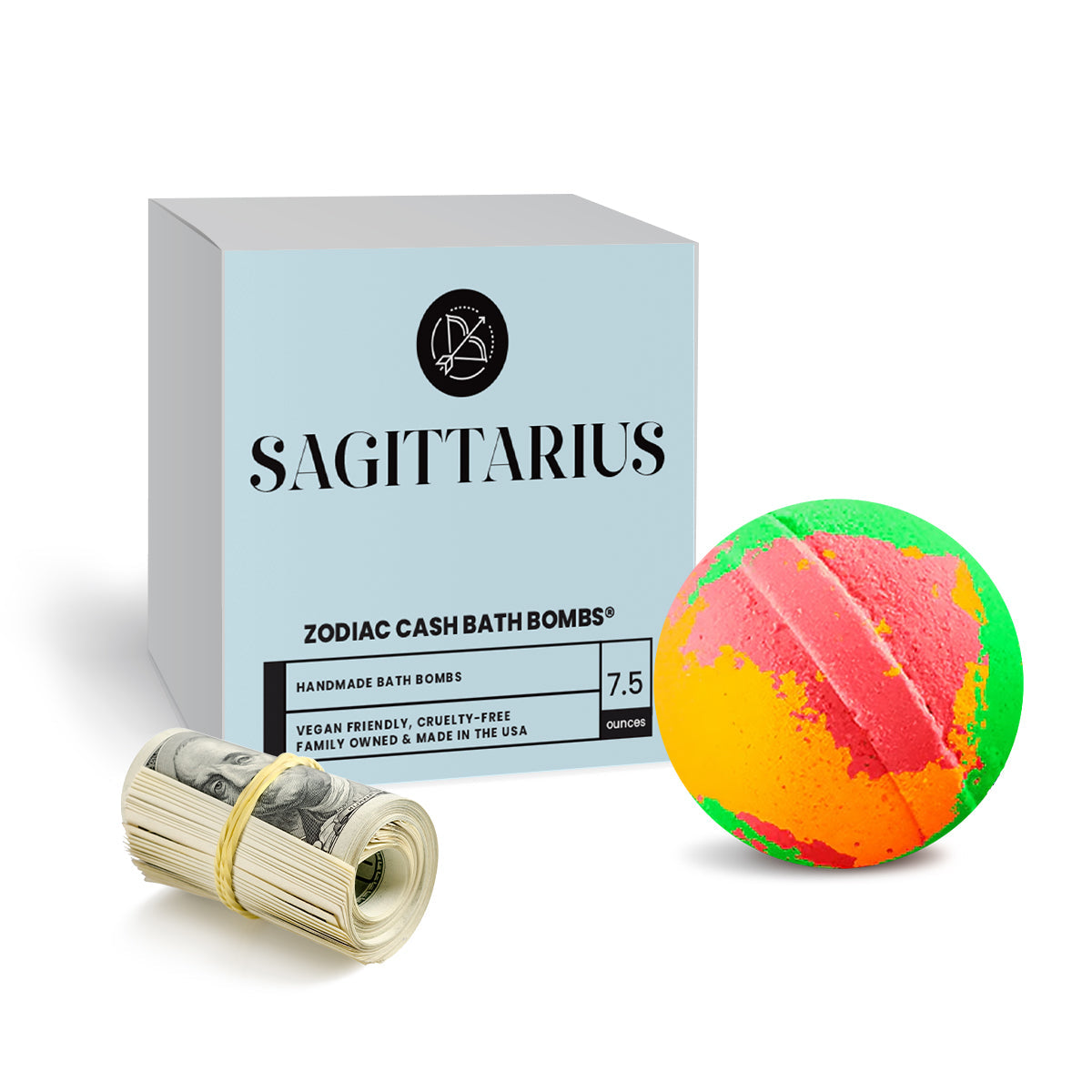 Sagittarius Zodiac Cash Bath Bomb