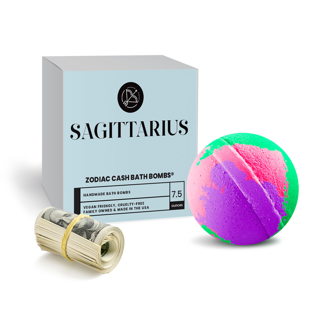 Sagittarius Zodiac Cash Bath Bomb