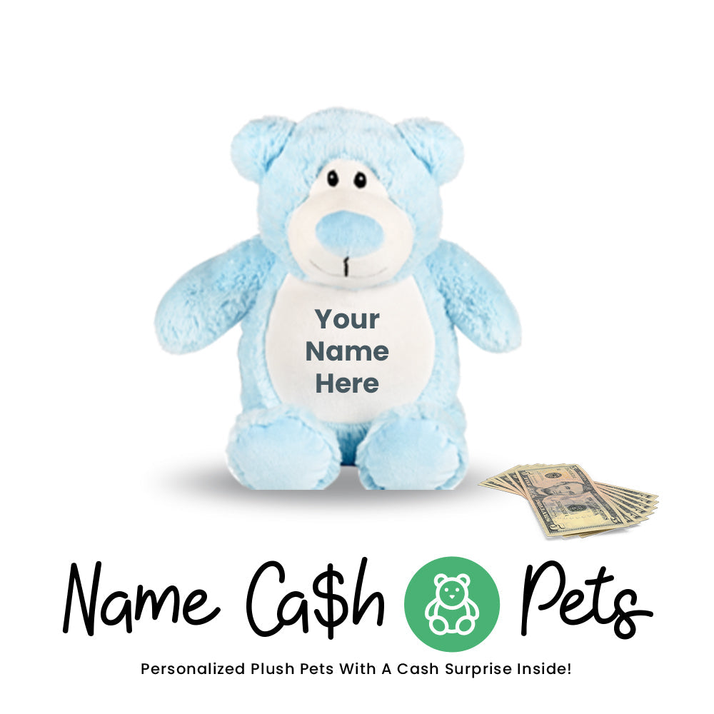 Bear-Blue Name Cash Pet