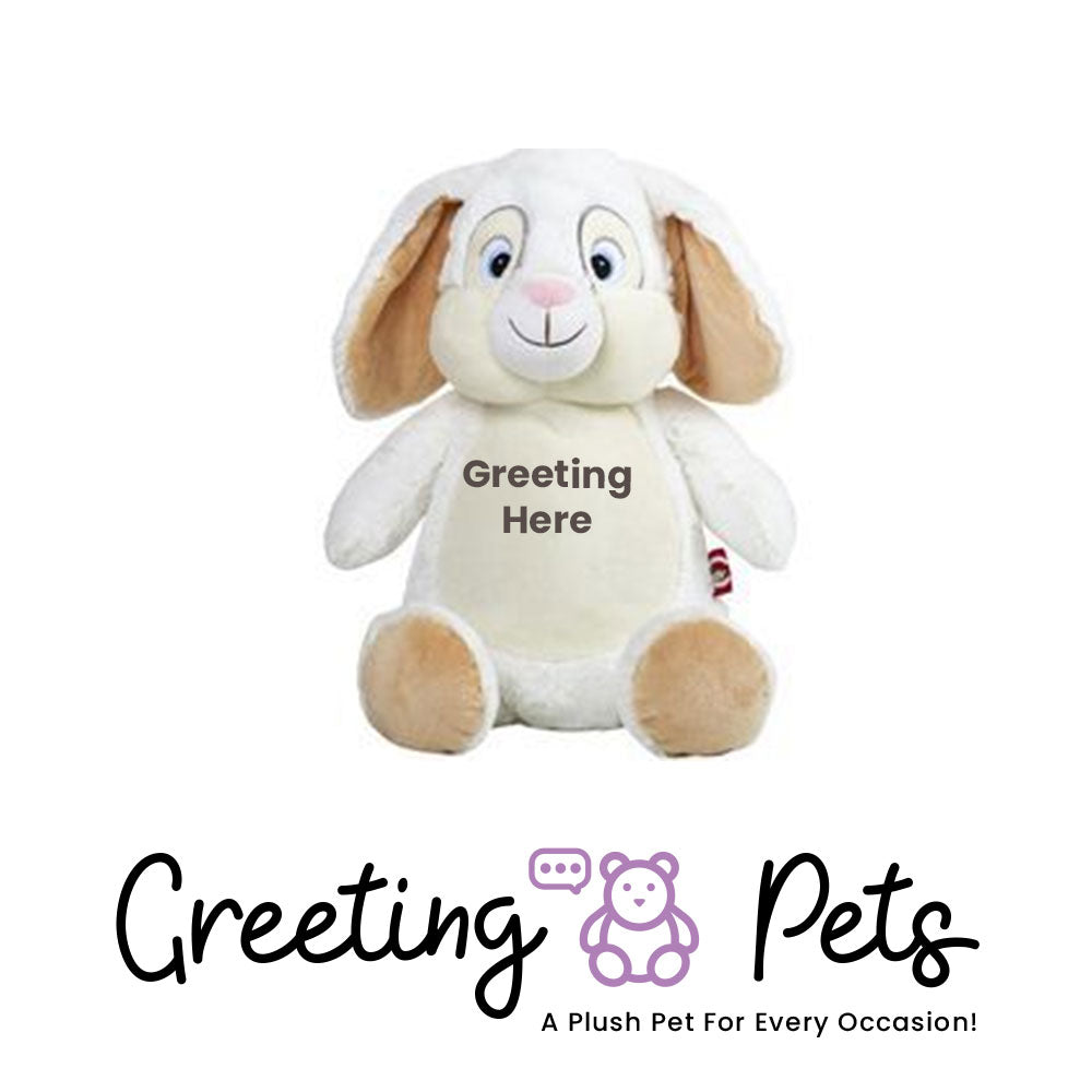 Bunny-White Greeting Pet