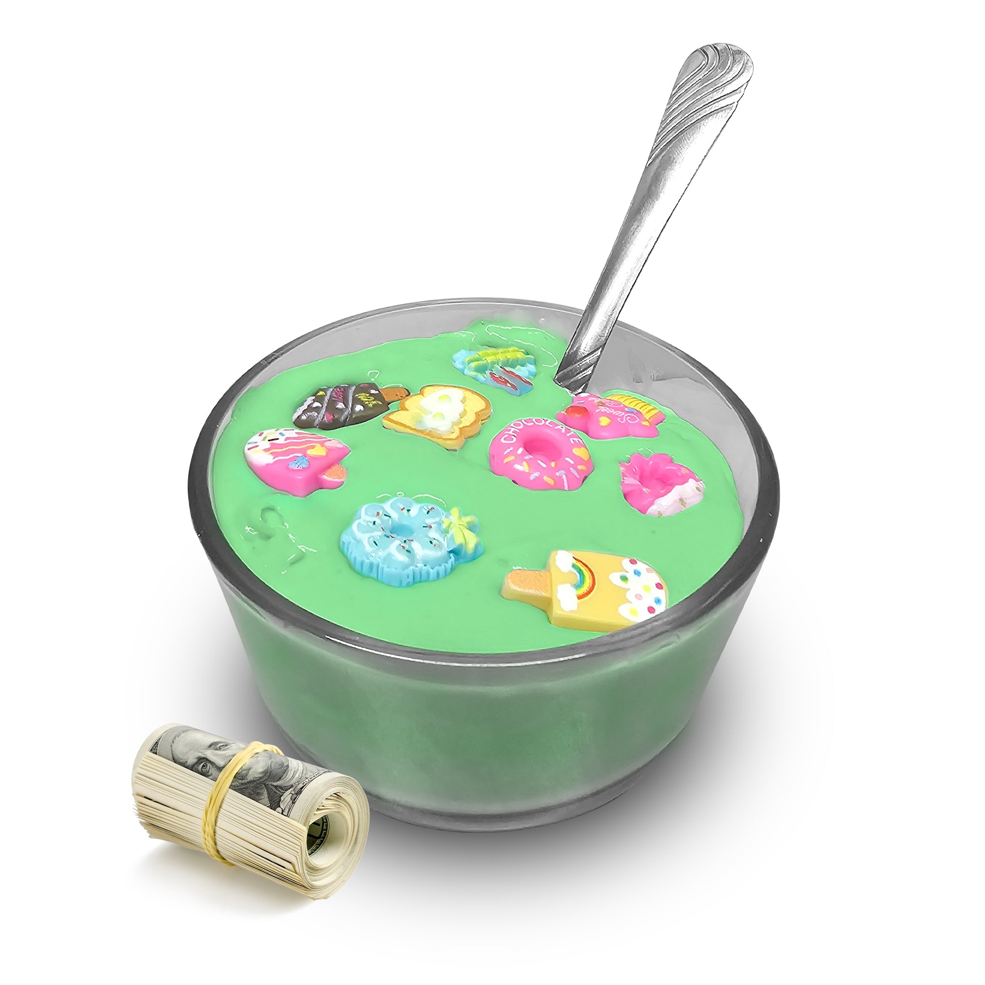 Mint Chocolate Chip Cash Cereal Slimes