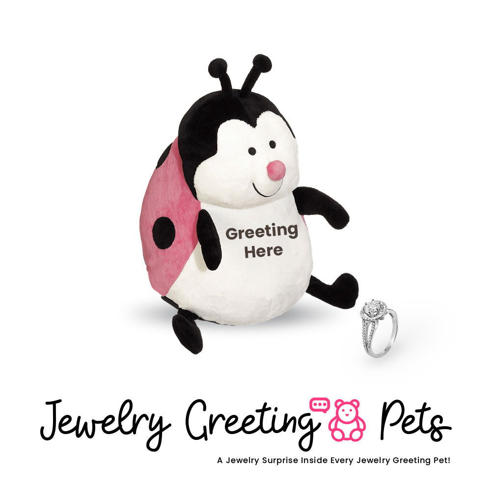 Ladybug Jewelry Greeting Pet