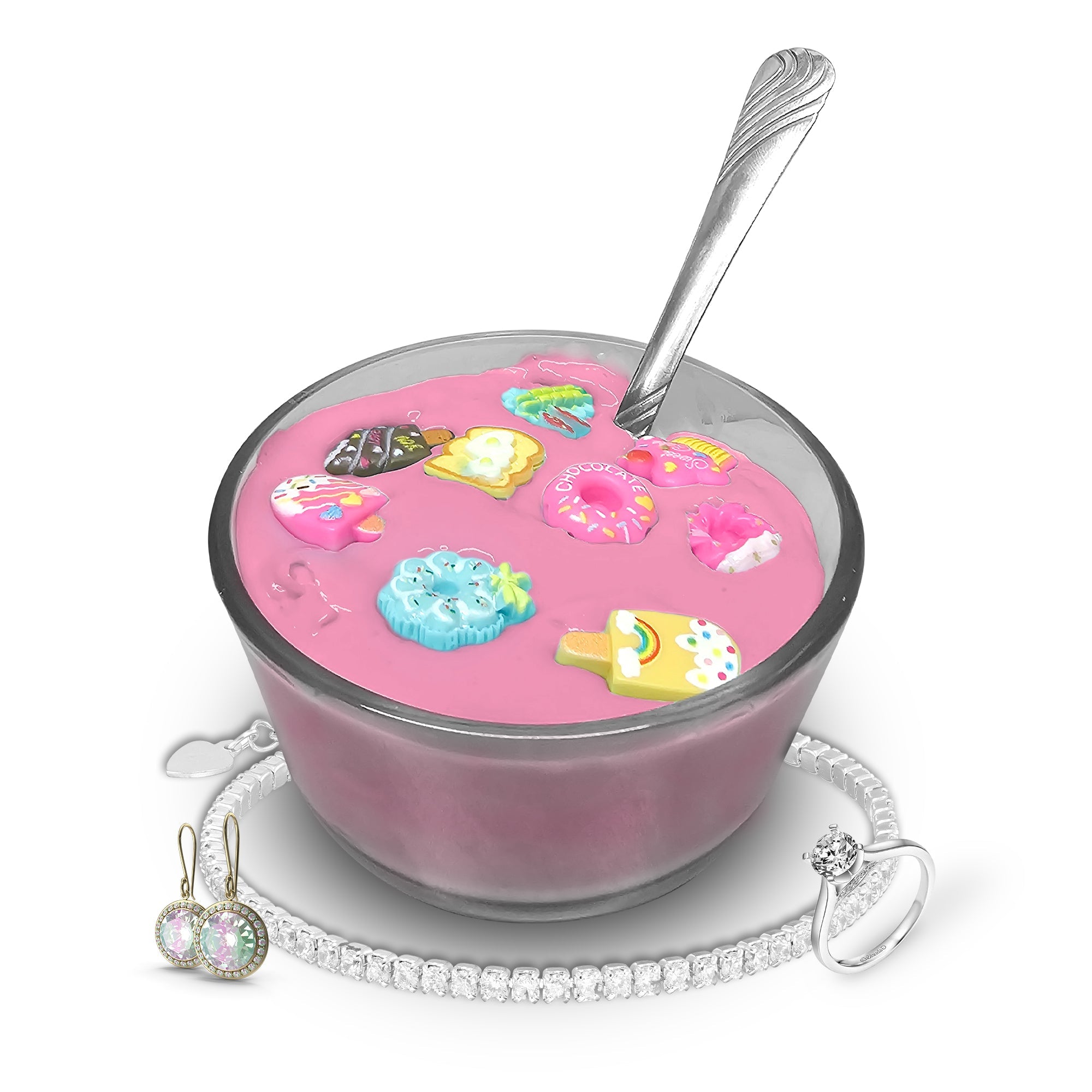 Strawberry Fields Jewelry Cereal Slime