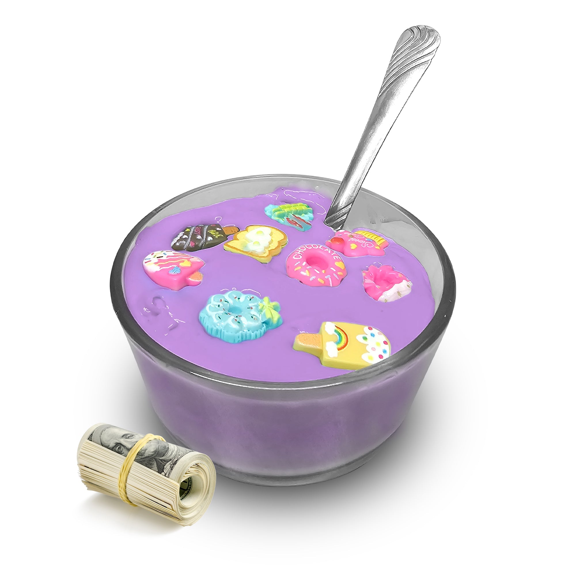 Rainbow Glitter Cash Cereal Slimes