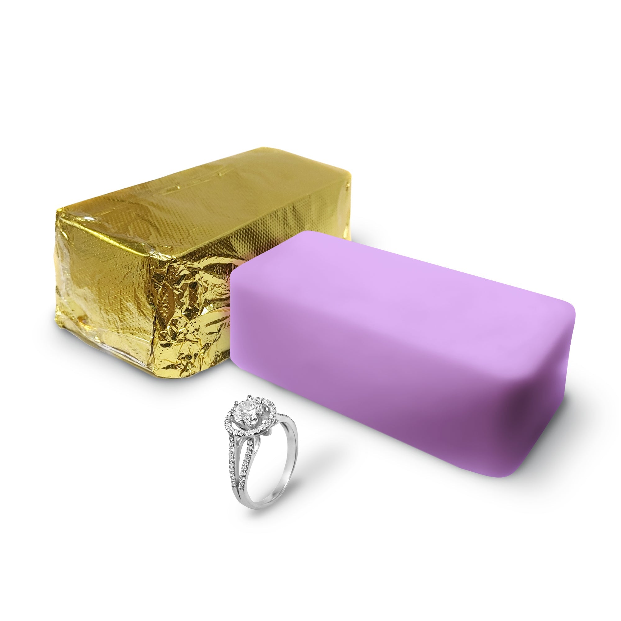 LAVENDER VANILLA GIANT GOLD BAR JEWELRY WAX MELT