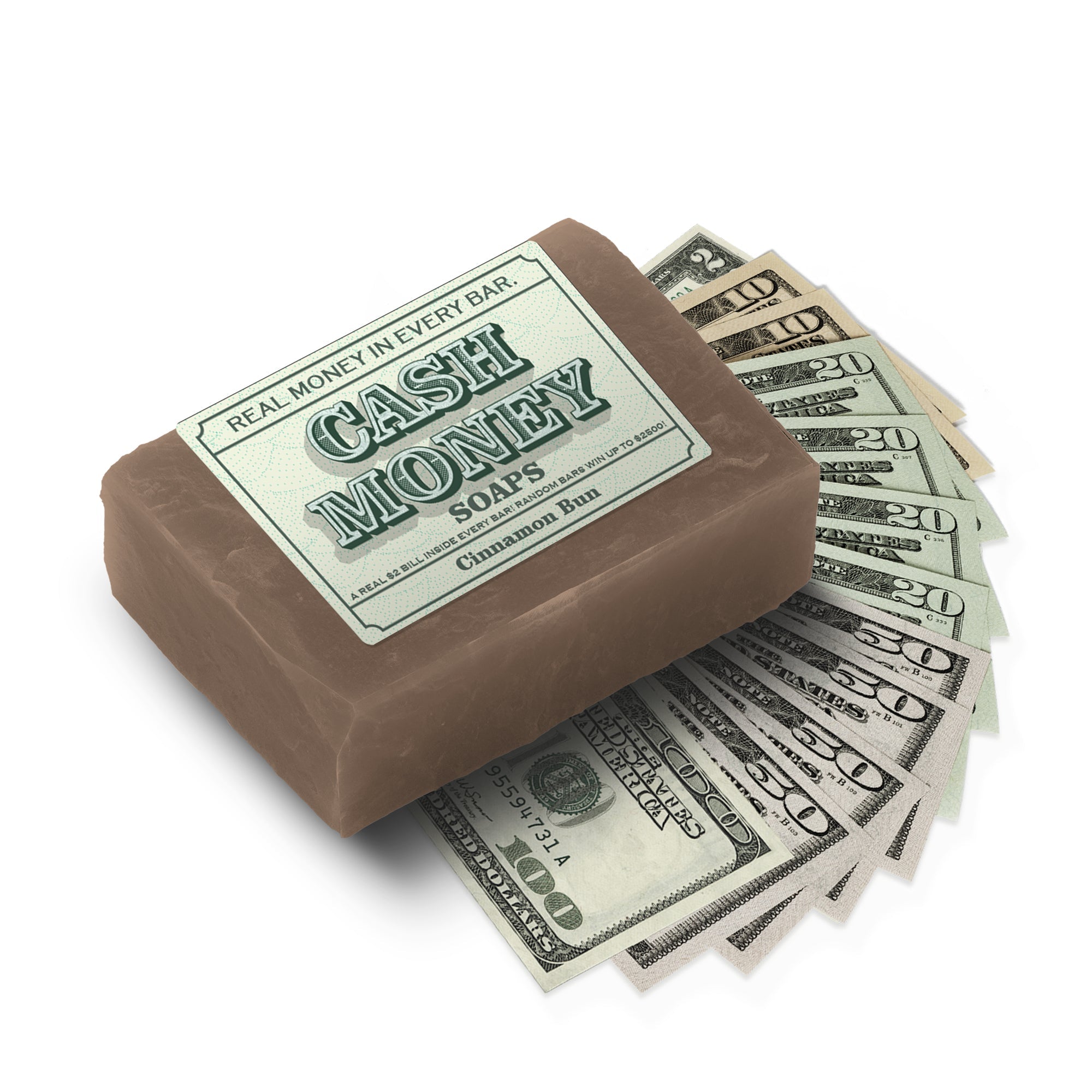 cinnamon bun money soap