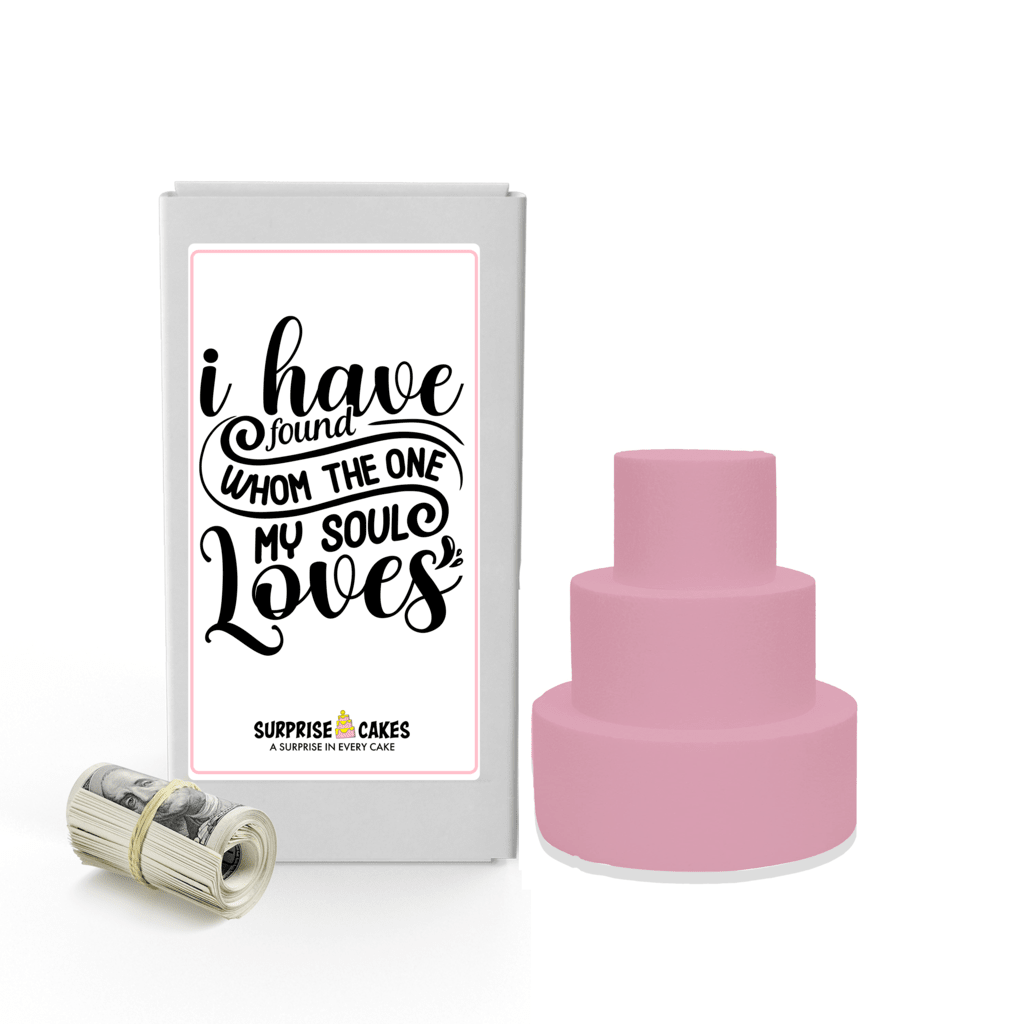 I have found whom the one my soul loves | Wedding Surprise Cash Cakes